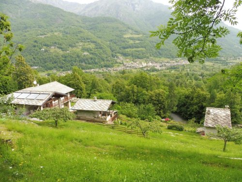 Kleines Dorf in Villar Pellice