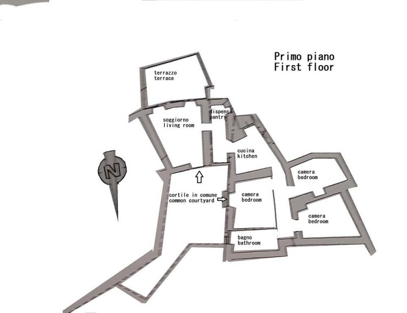 Apartamento histórico em San Biagio della Cima